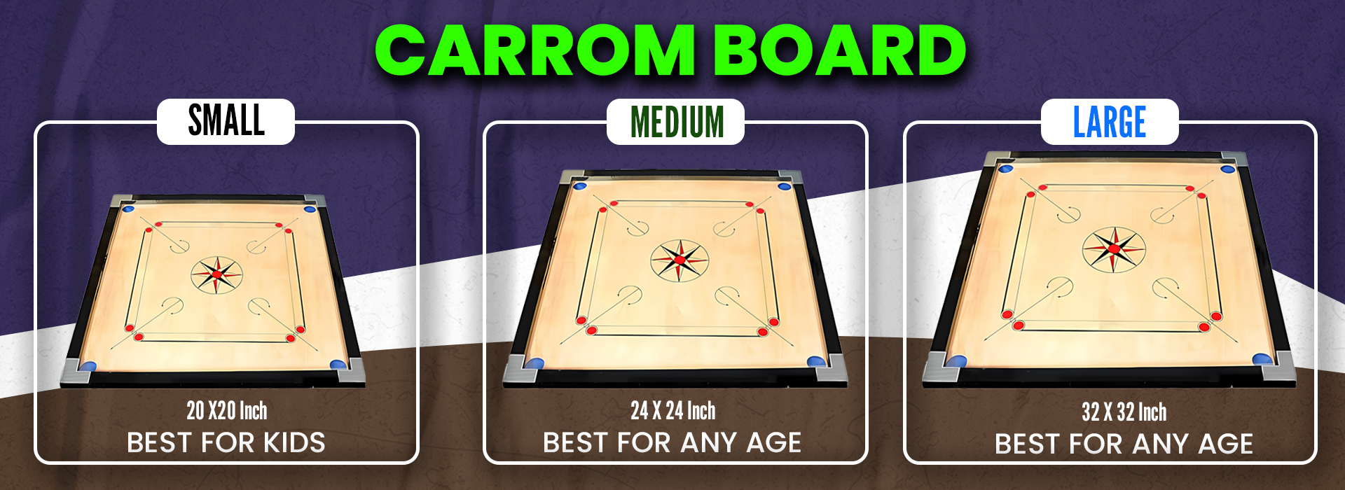 carrom bord banner